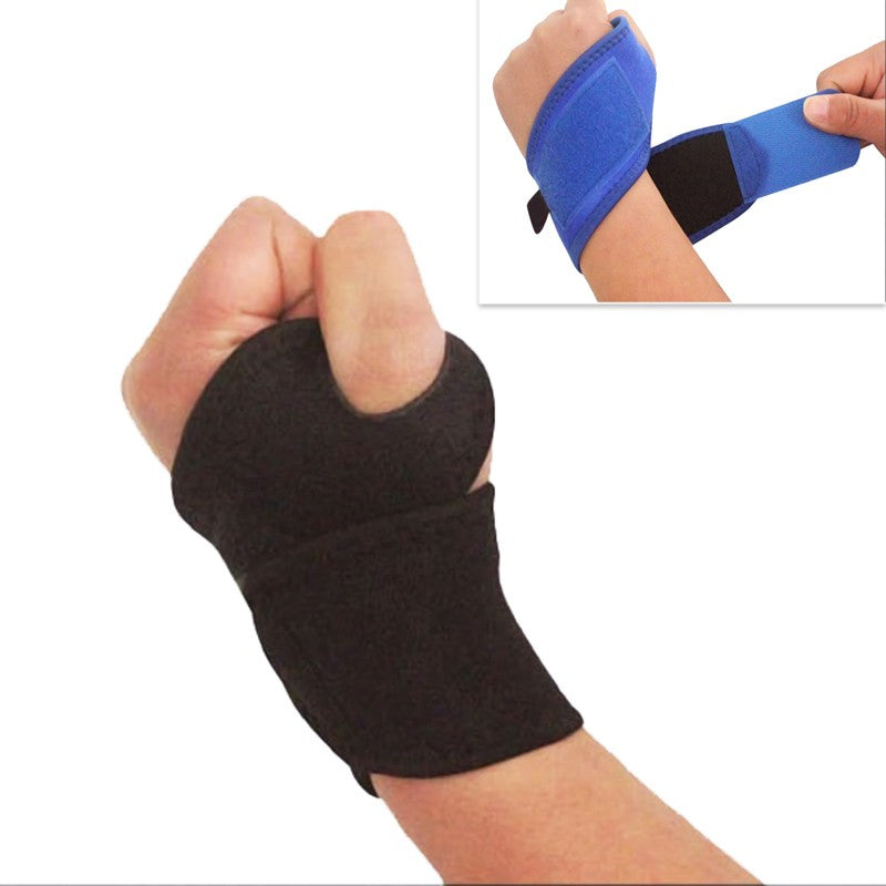 Unisex Wrist Guard Band Brace Support Carpal Tunnel RSI Pain Wraps Bandage Black Blue